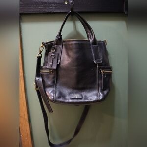 Fossil Black Leather Larger Purse